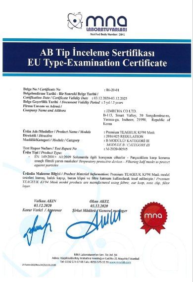 EU Type-Examination Certificate